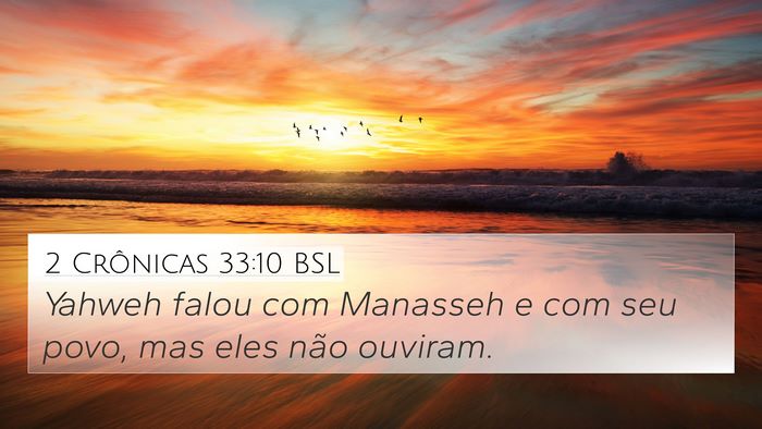 2 Crônicas 33:10 BSL Bible Verse Image