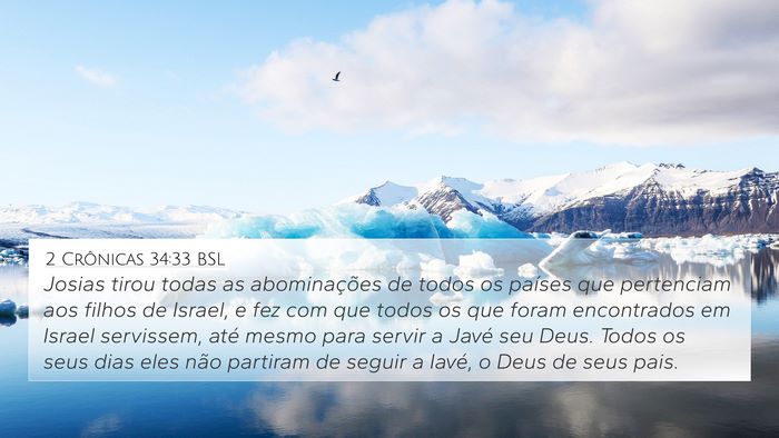 2 Crônicas 34:33 BSL Bible Verse Image