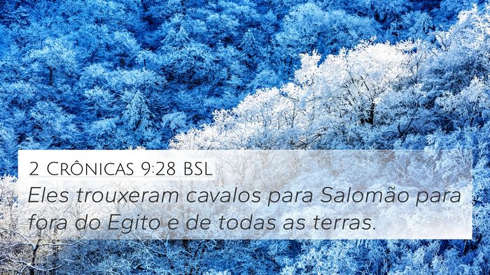 2 Crônicas 9:28 BSL Bible Verse Image