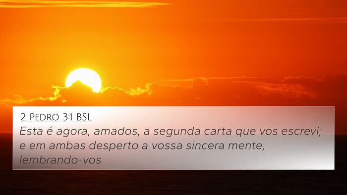 2 Pedro 3:1 BSL Bible Verse Image