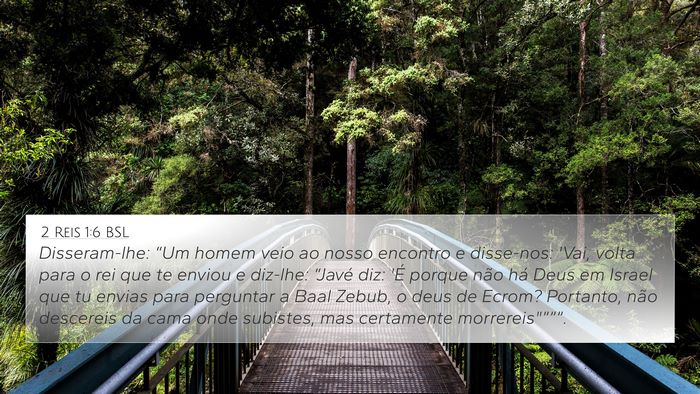 2 Reis 1:6 BSL Bible Verse Image