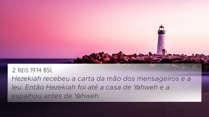 2 Reis 19:14 BSL Bible Verse Image