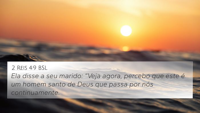 2 Reis 4:9 BSL Bible Verse Image