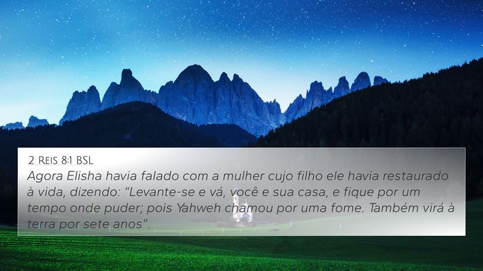 2 Reis 8:1 BSL Bible Verse Image