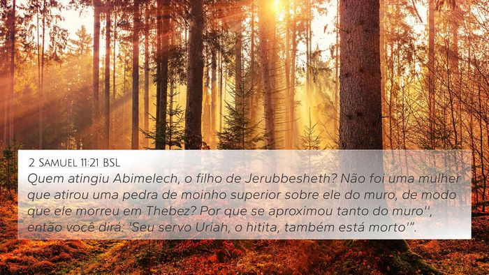 2 Samuel 11:21 BSL Bible Verse Image
