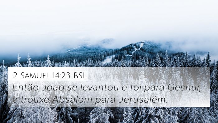 2 Samuel 14:23 BSL Bible Verse Image