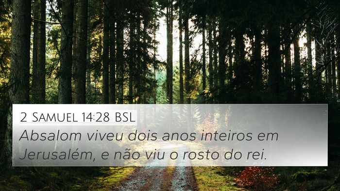 2 Samuel 14:28 BSL Bible Verse Image