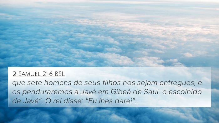 2 Samuel 21:6 BSL Bible Verse Image
