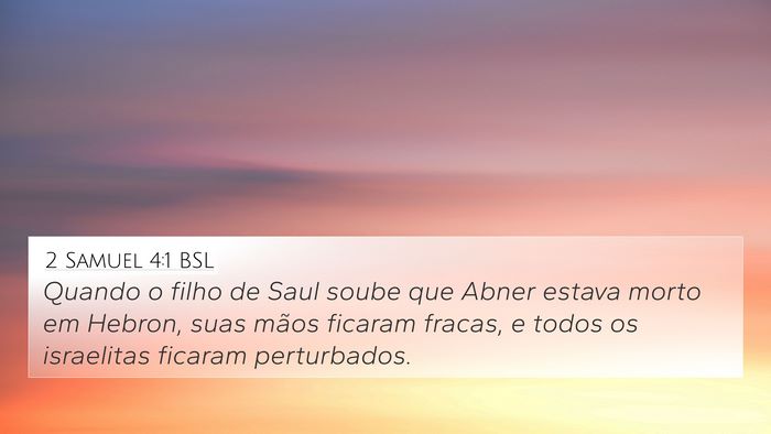 2 Samuel 4:1 BSL Bible Verse Image