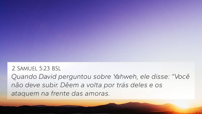 2 Samuel 5:23 BSL Bible Verse Image