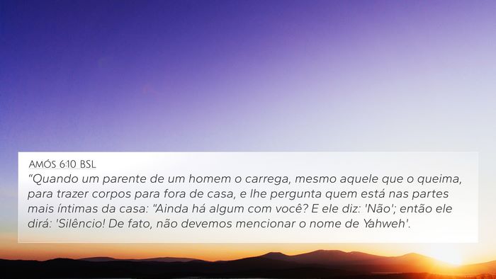Amós 6:10 BSL Bible Verse Image
