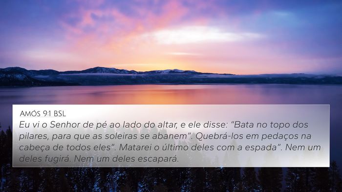 Amós 9:1 BSL Bible Verse Image