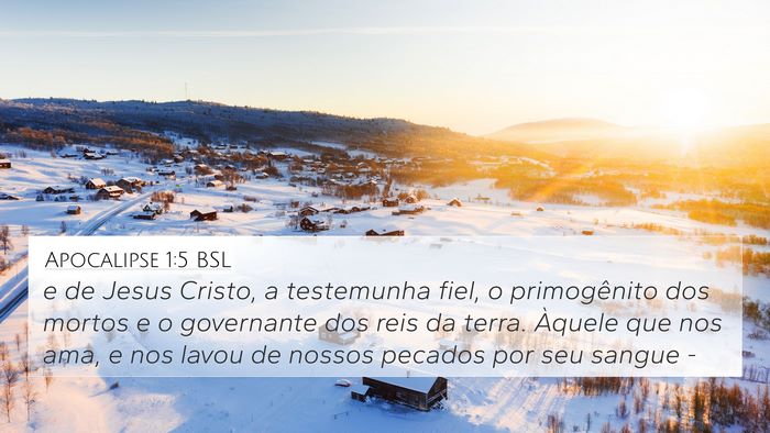 Apocalipse 1:5 BSL Bible Verse Image