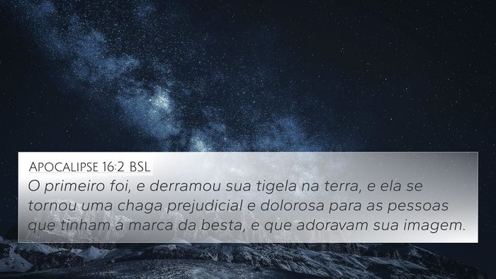 Apocalipse 16:2 BSL Bible Verse Image