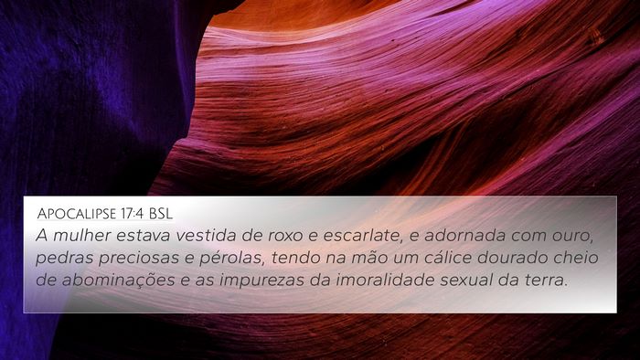 Apocalipse 17:4 BSL Bible Verse Image