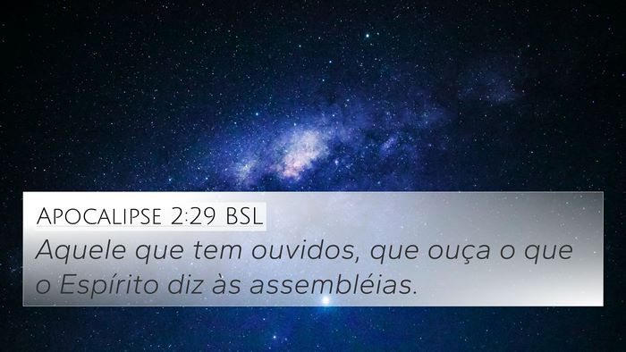 Apocalipse 2:29 BSL Bible Verse Image