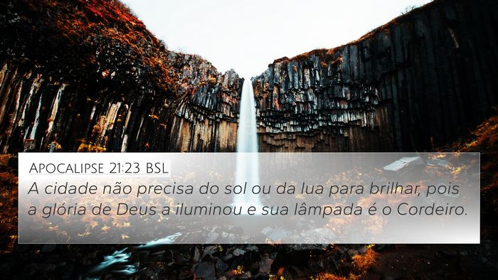 Apocalipse 21:23 BSL Bible Verse Image