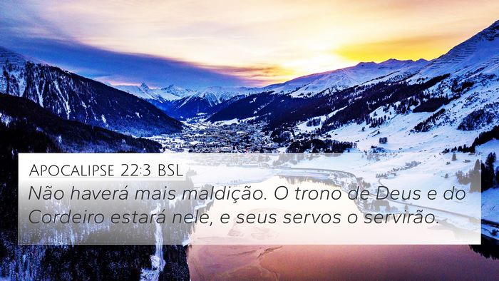 Apocalipse 22:3 BSL Bible Verse Image