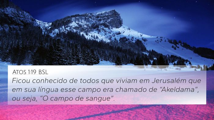 Atos 1:19 BSL Bible Verse Image