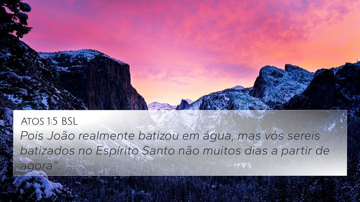 Atos 1:5 BSL Bible Verse Image