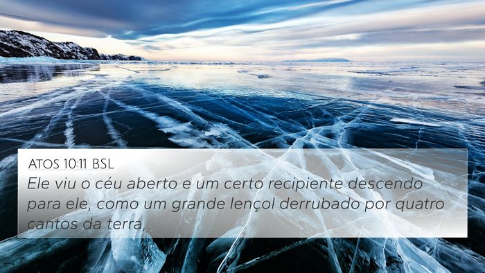 Atos 10:11 BSL Bible Verse Image
