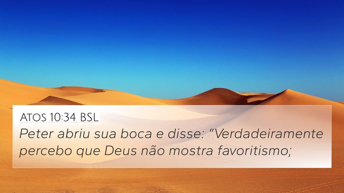 Atos 10:34 BSL Bible Verse Image