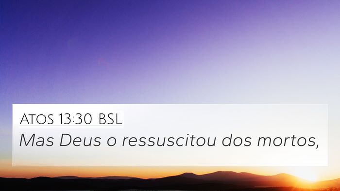 Atos 13:30 BSL Bible Verse Image
