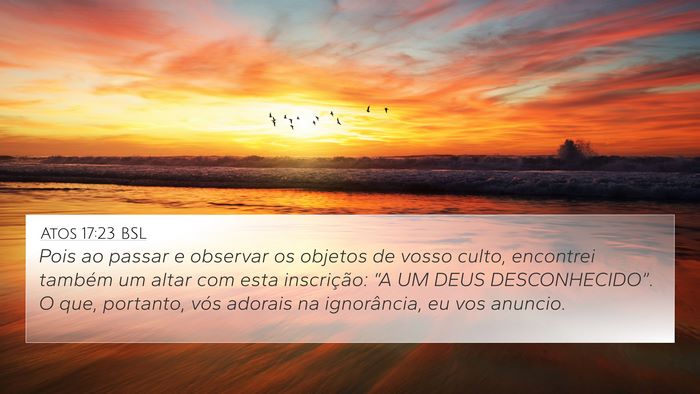Atos 17:23 BSL Bible Verse Image