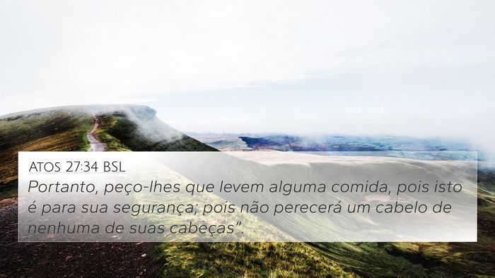 Atos 27:34 BSL Bible Verse Image