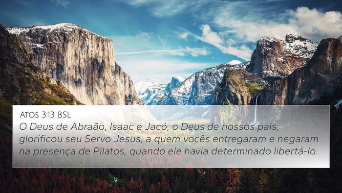 Atos 3:13 BSL Bible Verse Image