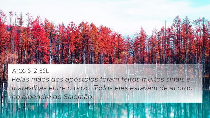 Atos 5:12 BSL Bible Verse Image