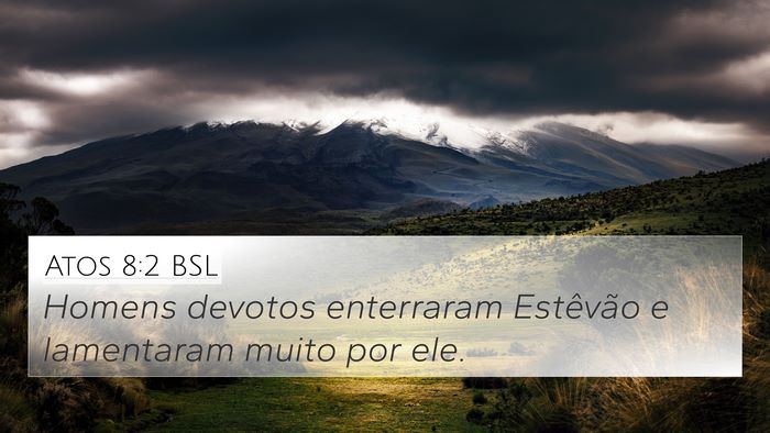 Atos 8:2 BSL Bible Verse Image