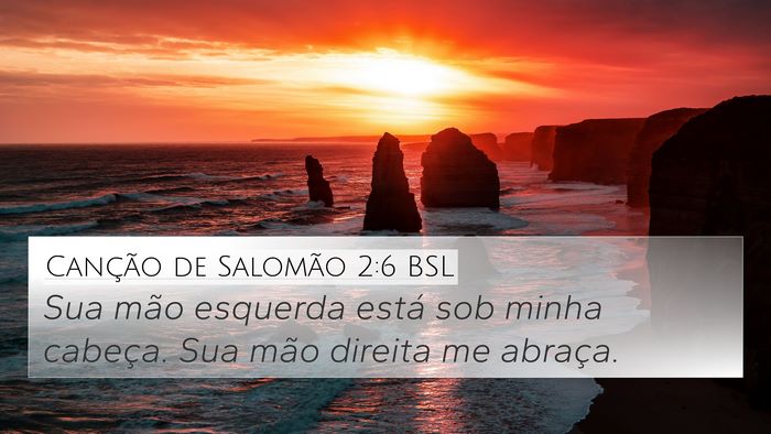 Canção de Salomão 2:6 BSL Bible Verse Image
