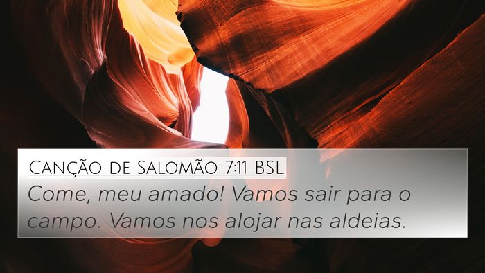 Canção de Salomão 7:11 BSL Bible Verse Image