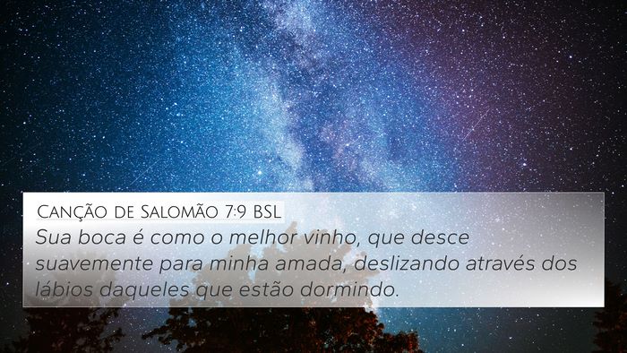 Canção de Salomão 7:9 BSL Bible Verse Image