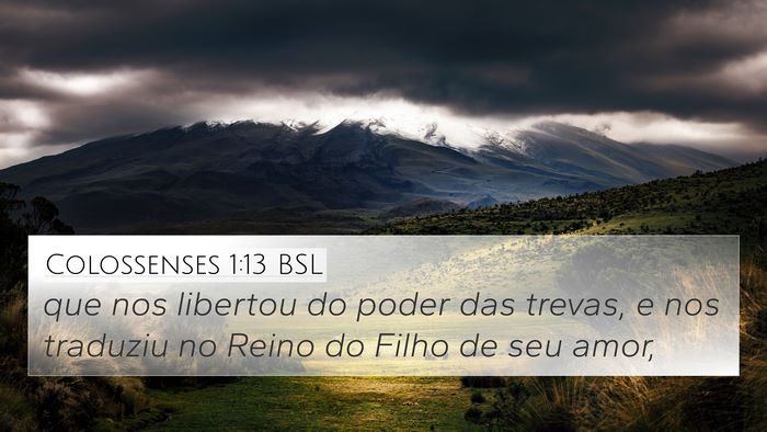 Colossenses 1:13 BSL Bible Verse Image