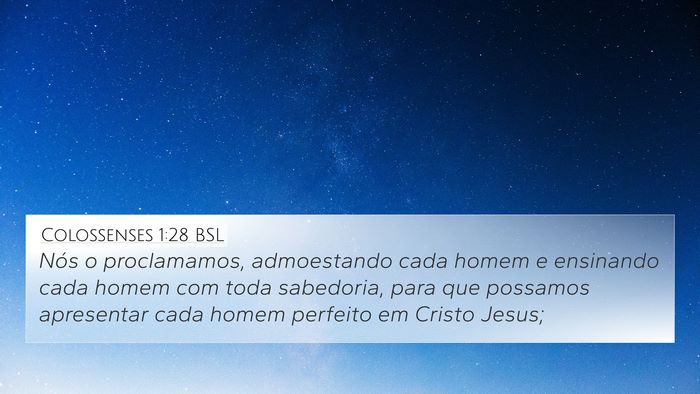 Colossenses 1:28 BSL Bible Verse Image
