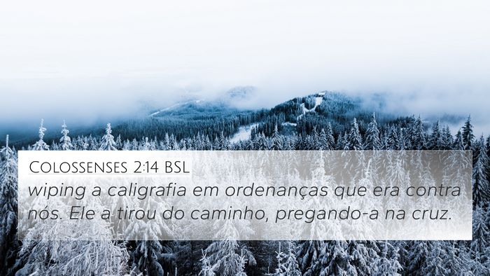 Colossenses 2:14 BSL Bible Verse Image