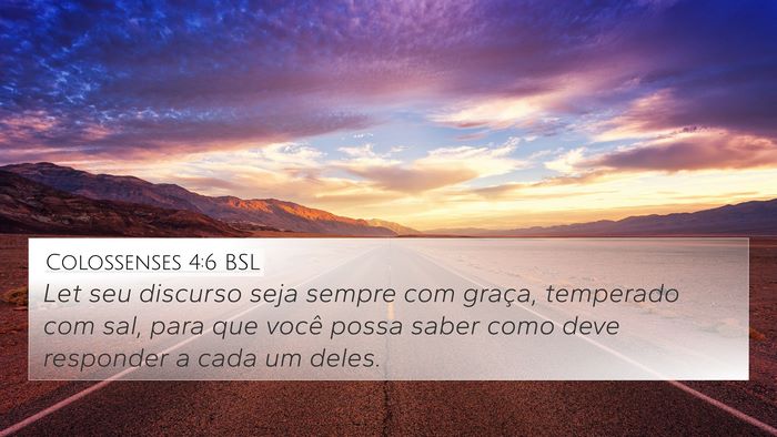 Colossenses 4:6 BSL Bible Verse Image