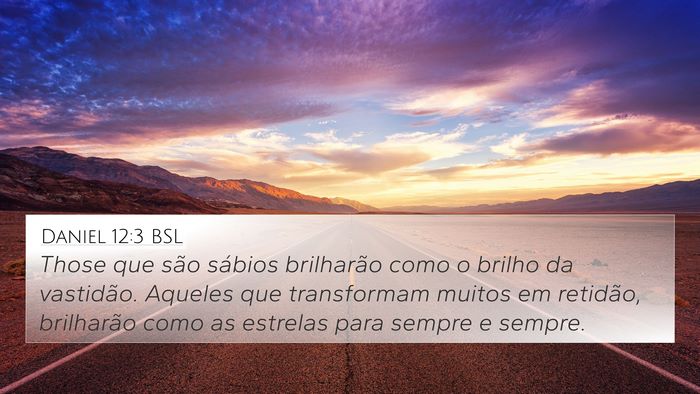 Daniel 12:3 BSL Bible Verse Image