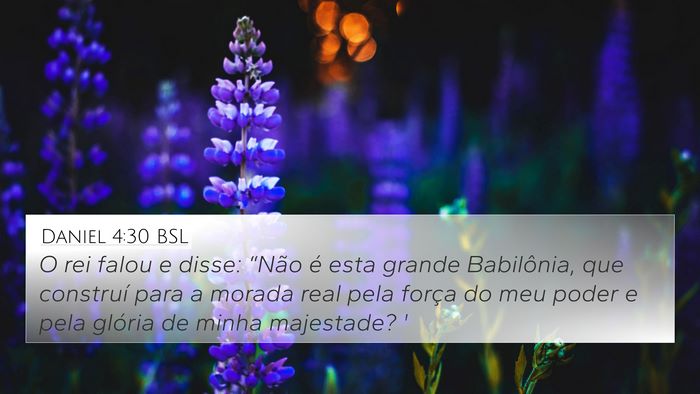 Daniel 4:30 BSL Bible Verse Image