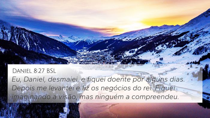 Daniel 8:27 BSL Bible Verse Image