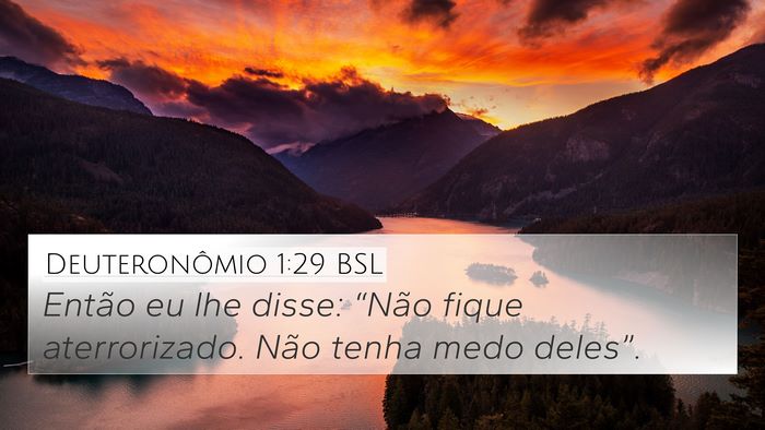 Deuteronômio 1:29 BSL Bible Verse Image
