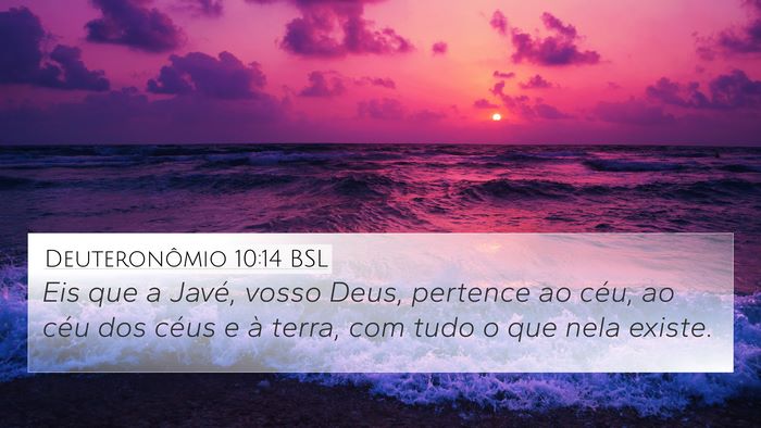 Deuteronômio 10:14 BSL Bible Verse Image