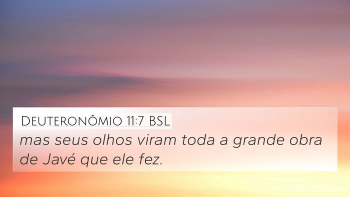 Deuteronômio 11:7 BSL Bible Verse Image