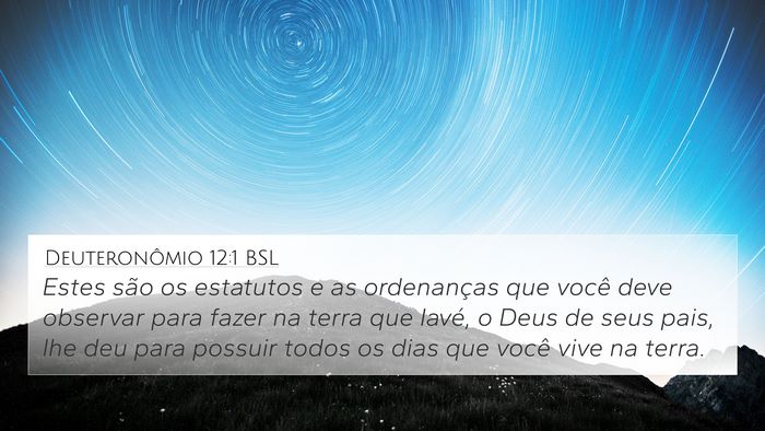 Deuteronômio 12:1 BSL Bible Verse Image