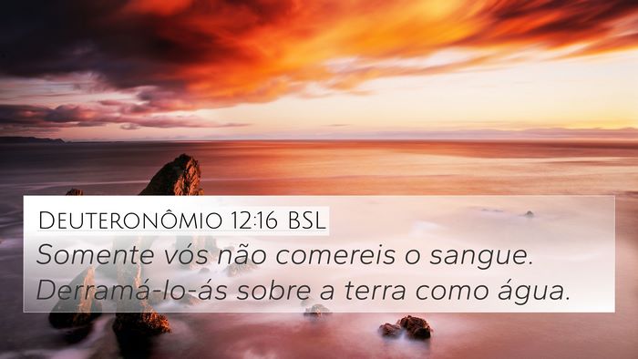 Deuteronômio 12:16 BSL Bible Verse Image
