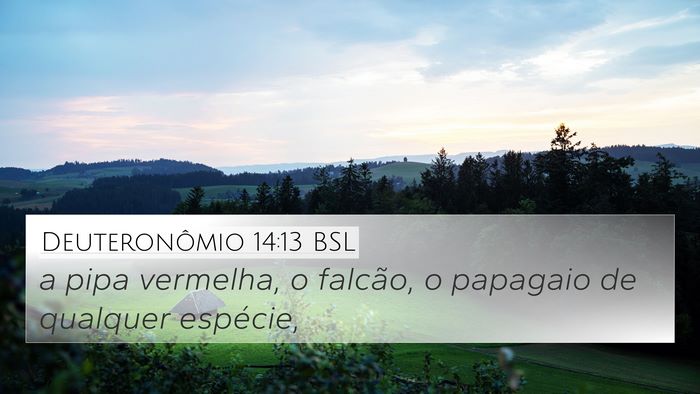 Deuteronômio 14:13 BSL Bible Verse Image
