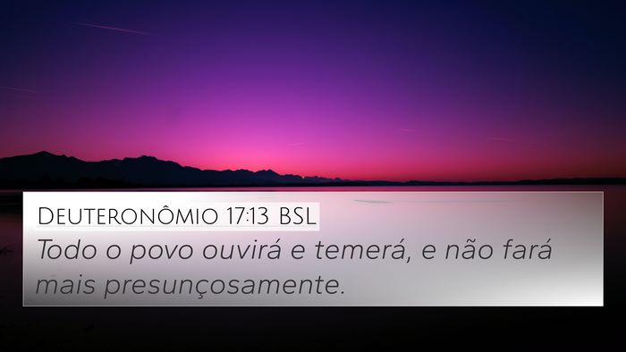 Deuteronômio 17:13 BSL Bible Verse Image