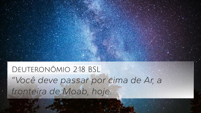 Deuteronômio 2:18 BSL Bible Verse Image